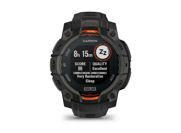 Garmin Instinct 3 Solar 45 mm smart hodinky čierna/čierny remienok