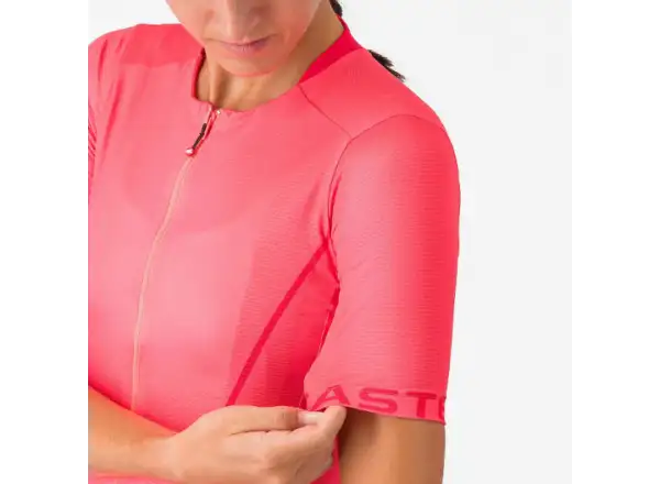 Castelli Anima Flow dámsky dres krátky rukáv Brilliant Pink/Hibiscus