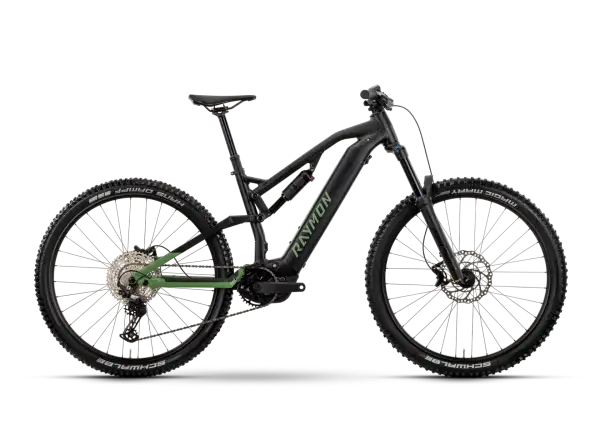 Raymon Trailray 150 celoodpružený elektrobicykel black/resedagreen/citron