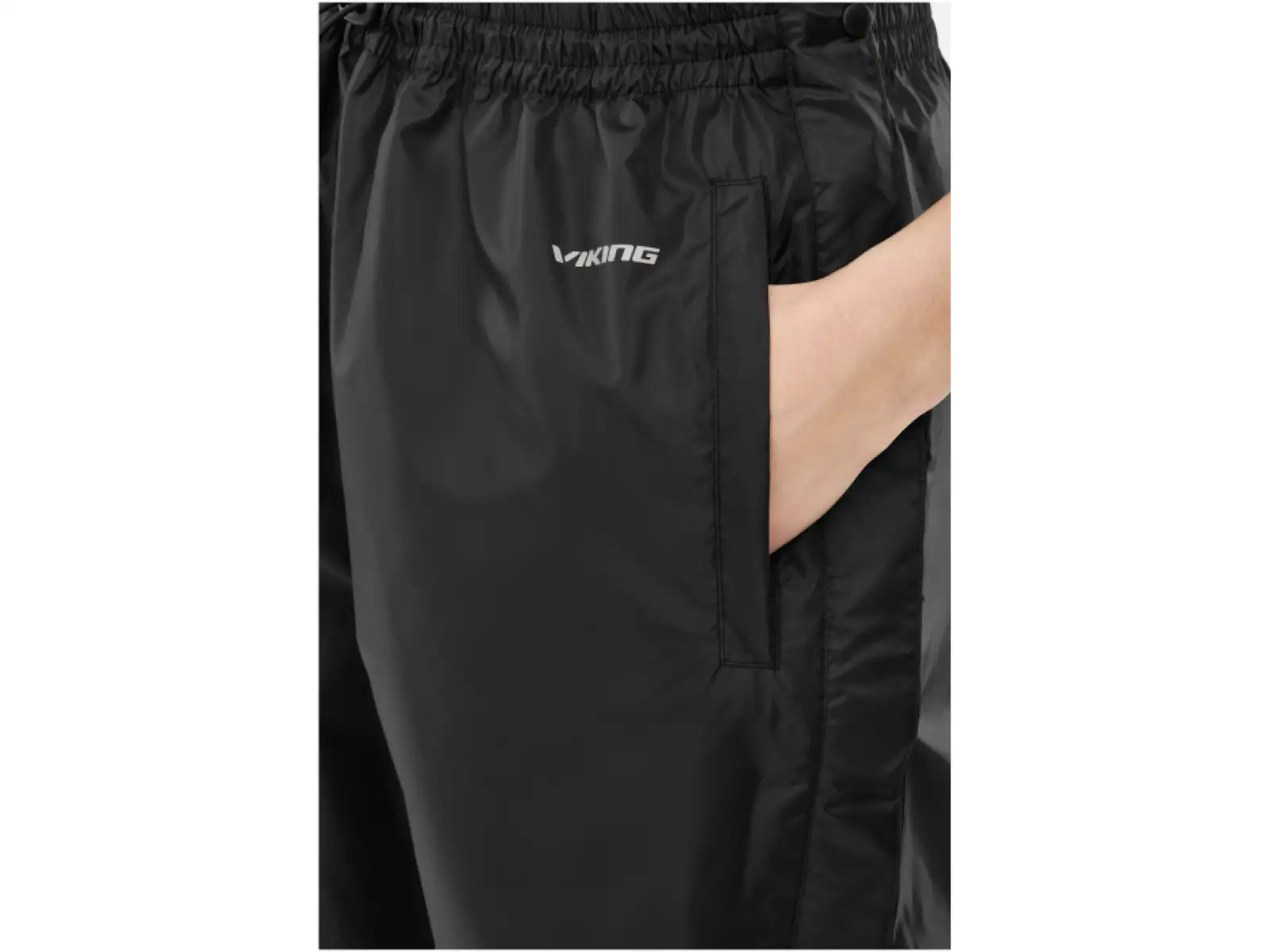 Viking Active Line Rainier dámske celorozopínacie nohavice Black