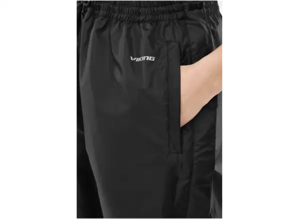 Viking Active Line Rainier dámske celorozopínacie nohavice Black
