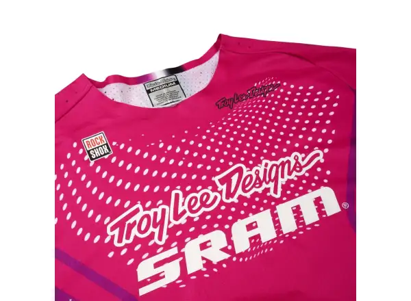 Troy Lee Designs x SRAM Sprint Ultra pánsky dres s dlhým rukávom Radioscape Fuchsia