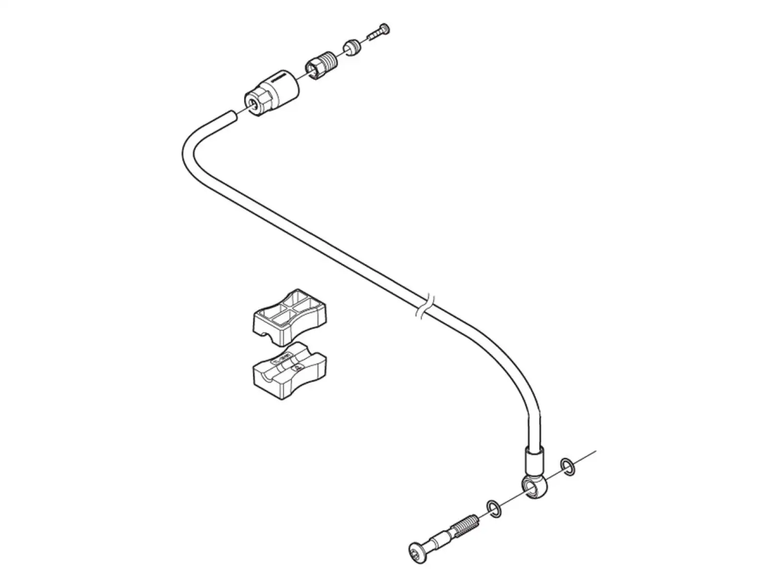 Shimano SM-BH90-SBM brzdová hadička 1700 mm zadná