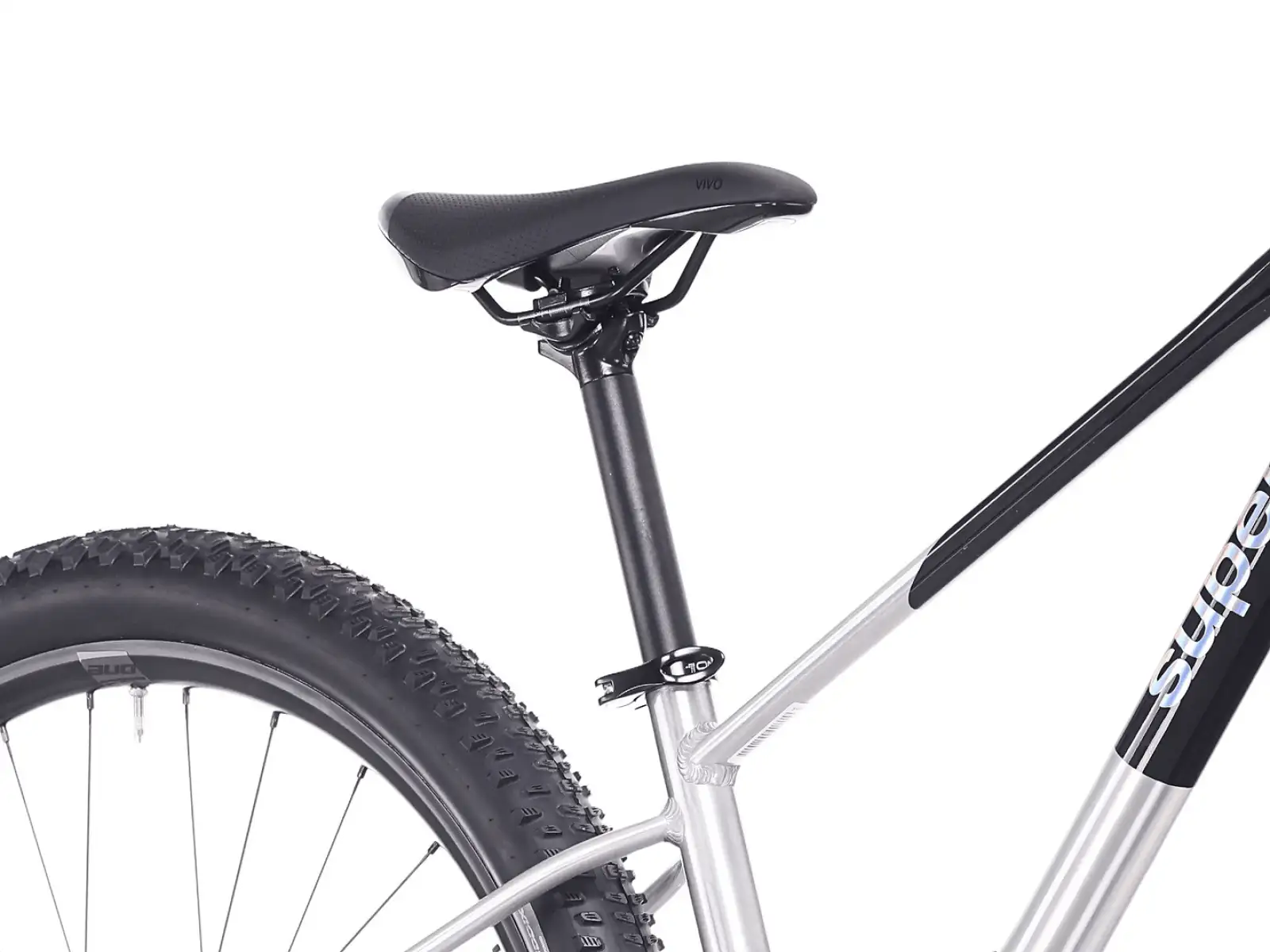 Superior TEAM 27.3 detský bicykel Gloss Brushed Alu / Rainbow Black