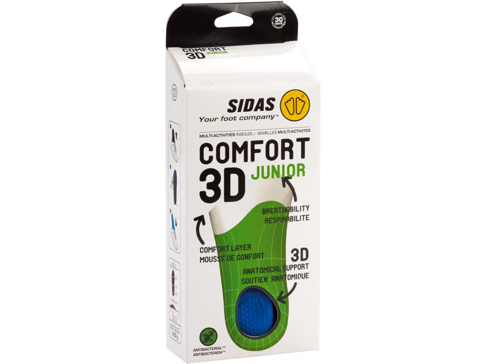 Sidas Comfort 3D Junior vložky do topánok 1 pár