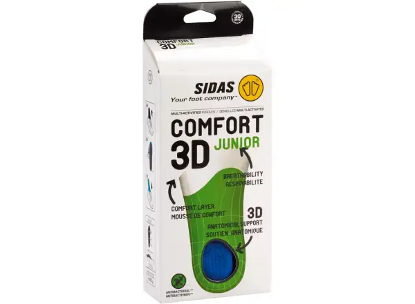 Sidas Comfort 3D Junior vložky do topánok 1 pár