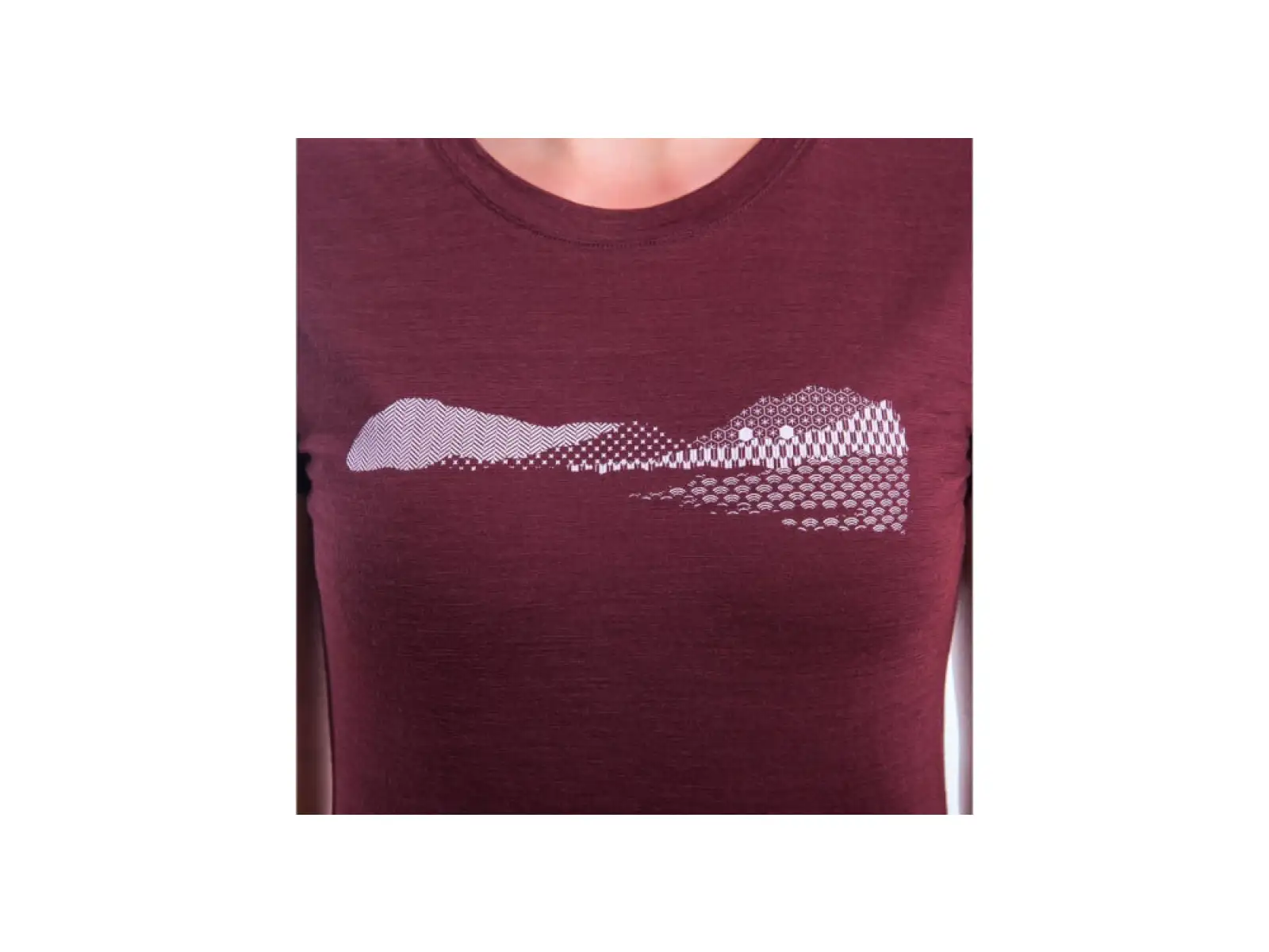 Sensor Merino Air PT Hills dámske tričko krátky rukáv Port Red