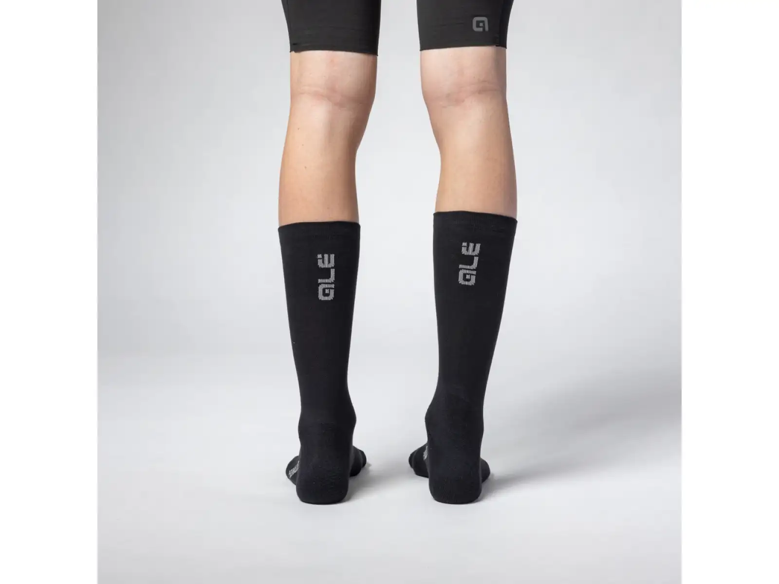 ALÉ Thermo 2.0 zimné cyklistické ponožky Black
