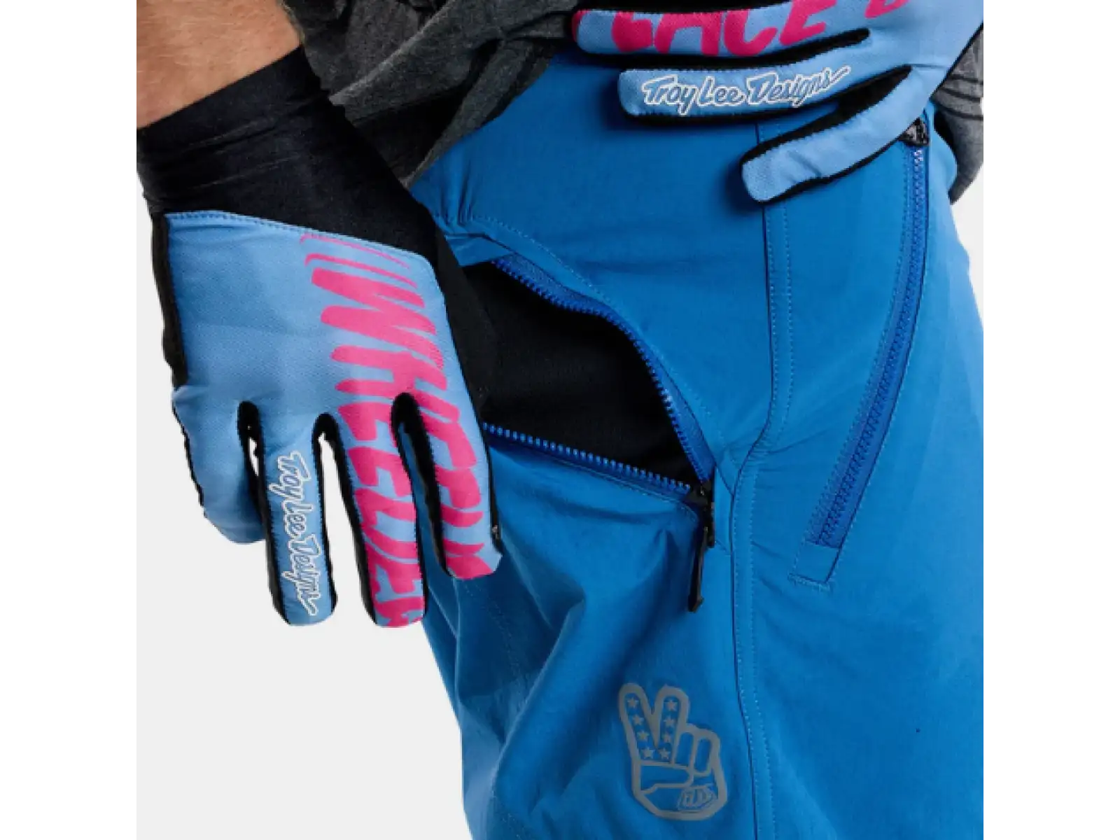 Troy Lee Designs Skyline Trail Short pánske kraťasy Washed Out Cobalt