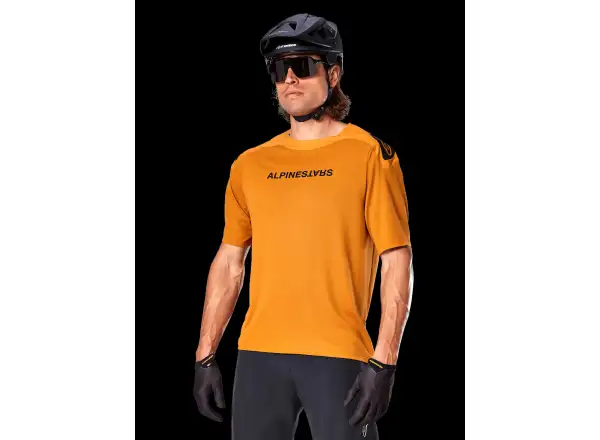 Alpinestars A-Aria Polartec Switch pánský dres s krátkym rukávom Dark Gold