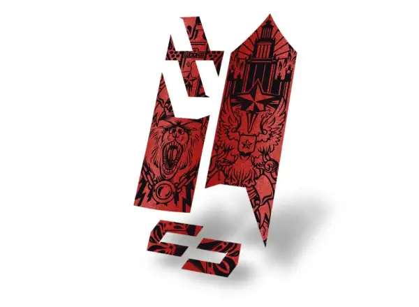 Unleazhed M02 Skin Sticker súprava nálepiek dawei soviet red