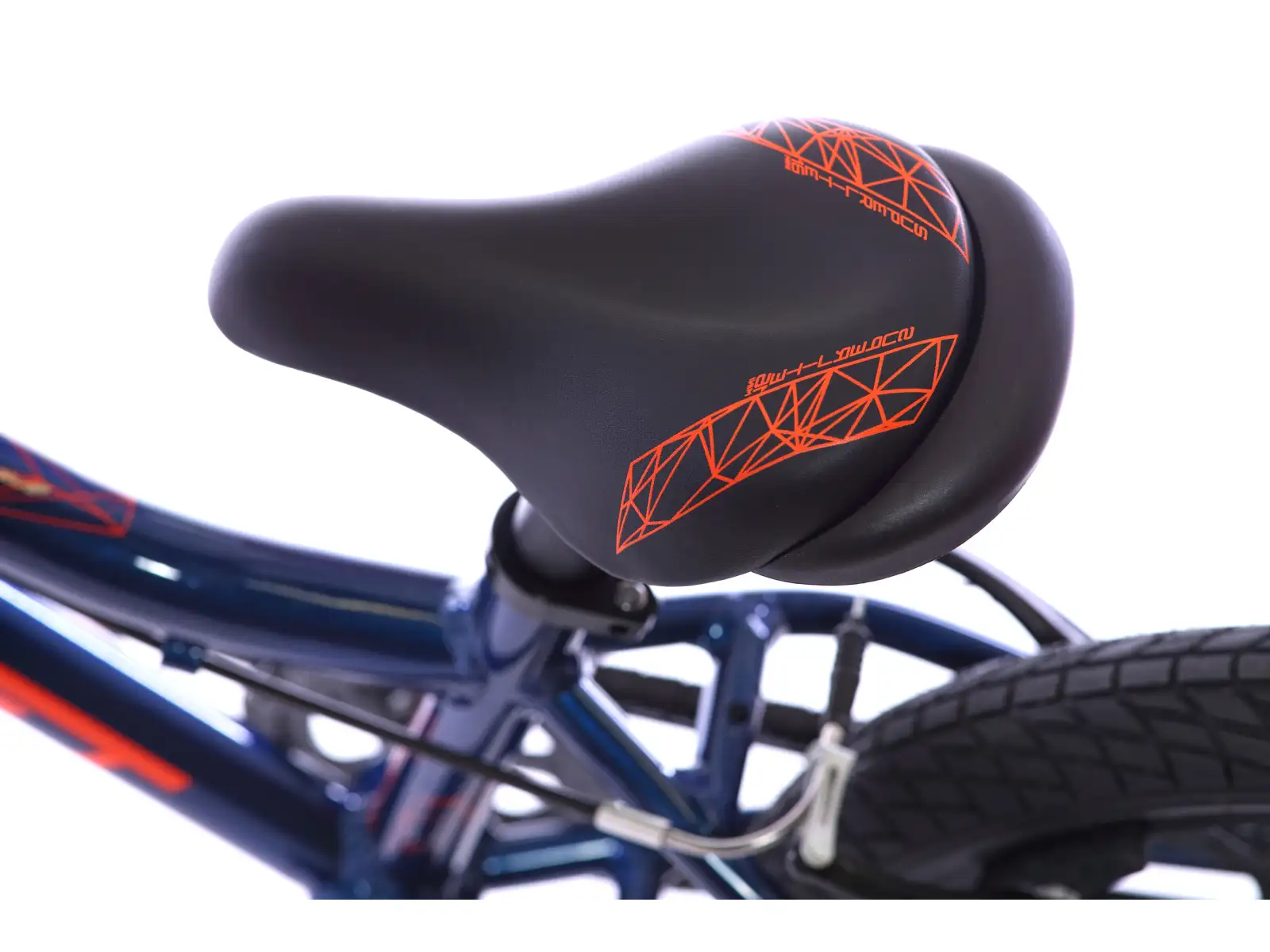Detský bicykel Amulet 16 Mini Superlite tmavomodrá metalíza/oranžová lesklá
