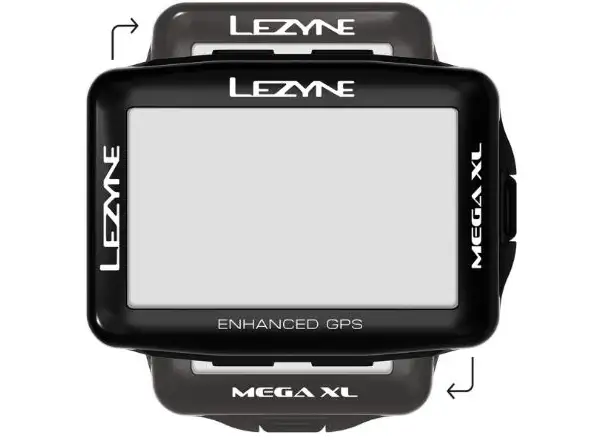 Lezyne Mega XL GPS navigácia čierna