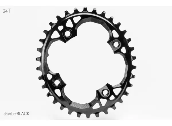 Absolute Black OVAL Sram BCD94 prevodník, 34z.