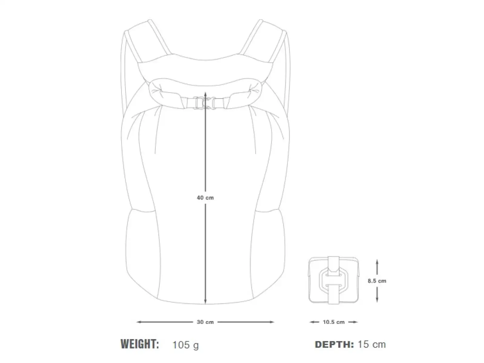 Baliteľný batoh Apidura Batoh 13L