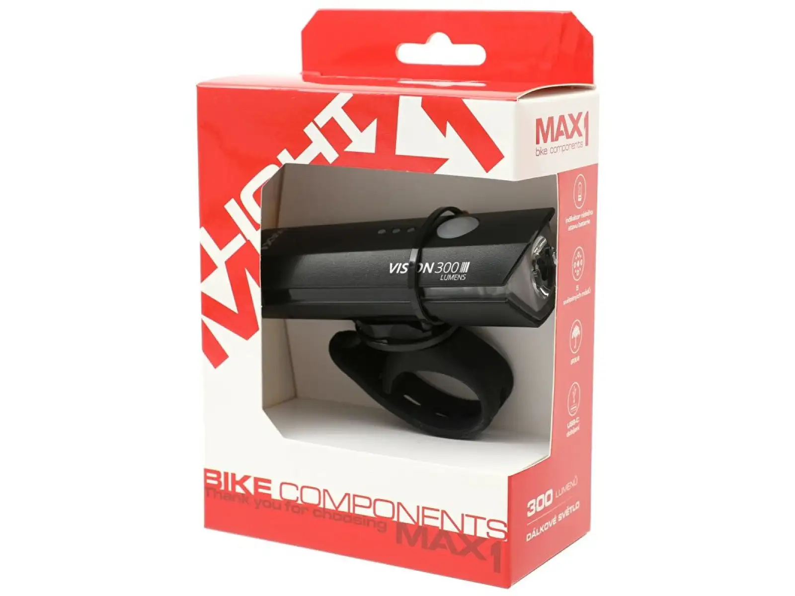 MAX1 Vision 300 USB predné svetlo