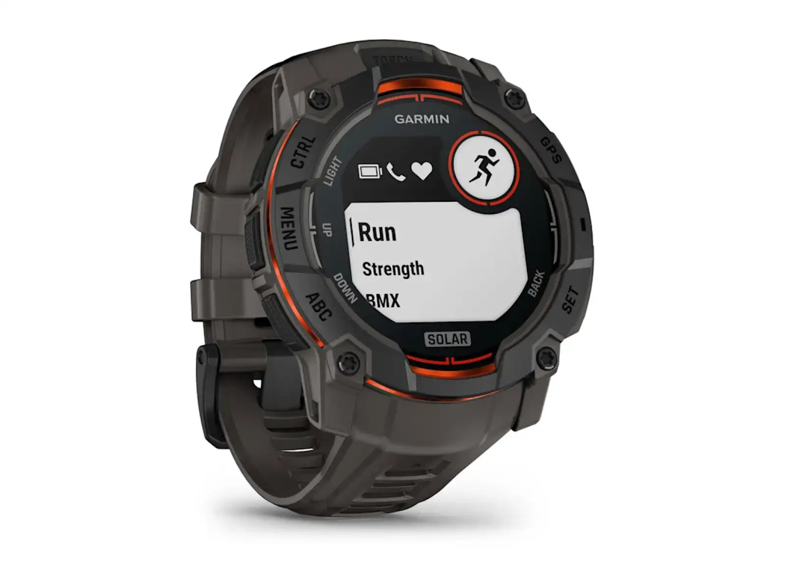 Garmin Instinct 3 Solar 50 mm inteligentné hodinky Black/Charcoal remienok