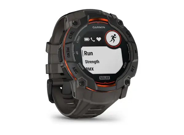 Garmin Instinct 3 Solar 50 mm inteligentné hodinky Black/Charcoal remienok