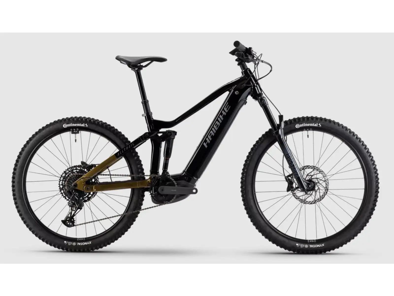 Haibike ALLTRAIL 10 800 Wh celoodpružený elektrobicykel black/ninja gold/grey