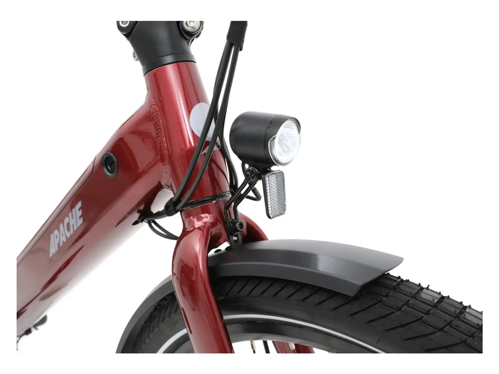 Apache Tanka 24 RX skladací elektrobicykel 363 Wh S/M bordová