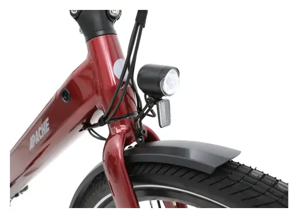 Apache Tanka 24 RX skladací elektrobicykel 363 Wh S/M bordová