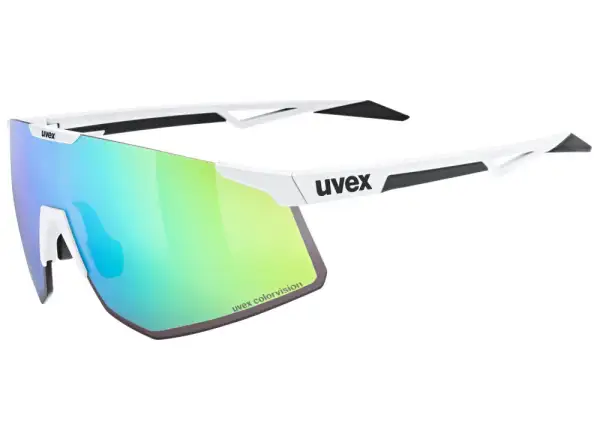 Uvex Pace Perform S ColorVision okuliare White Matt/Mirror Green