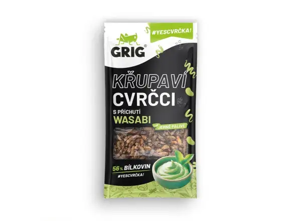 Grig chrumkaví cvrčci Wasabi 13 g