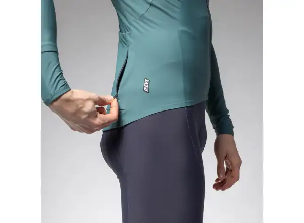 Alé R-EV1 Warm Race pánsky dres zateplený dlhý rukáv Pier Green