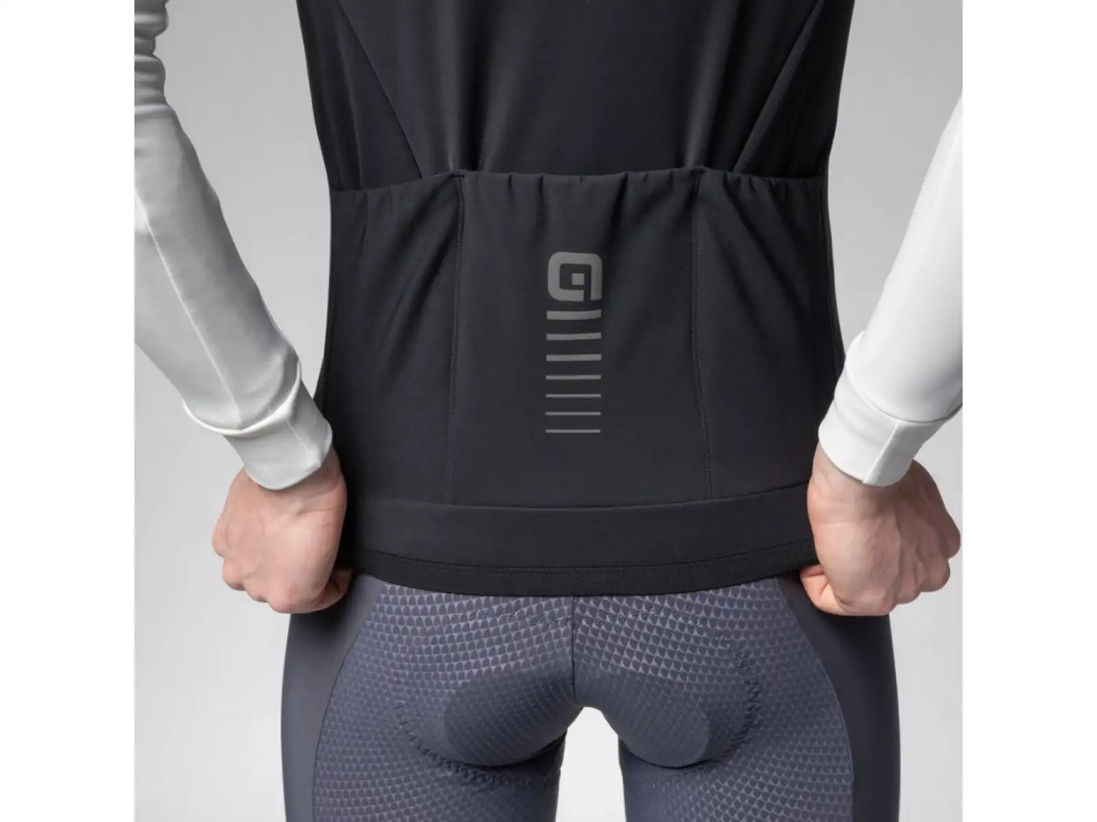 Alé PR-E Thermo 2.0 pánska cyklistická vesta Black