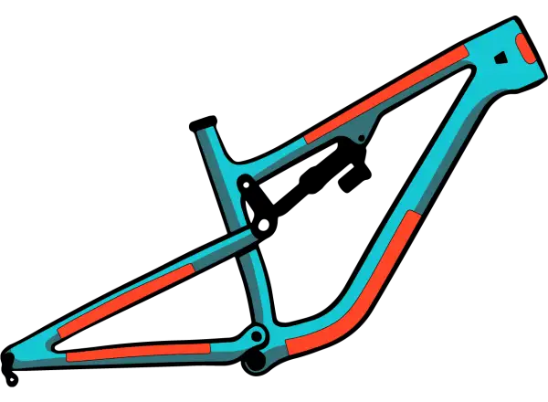 RideWrap set ochranných fólií na rám 30 % pokrytie pre horské bicykle