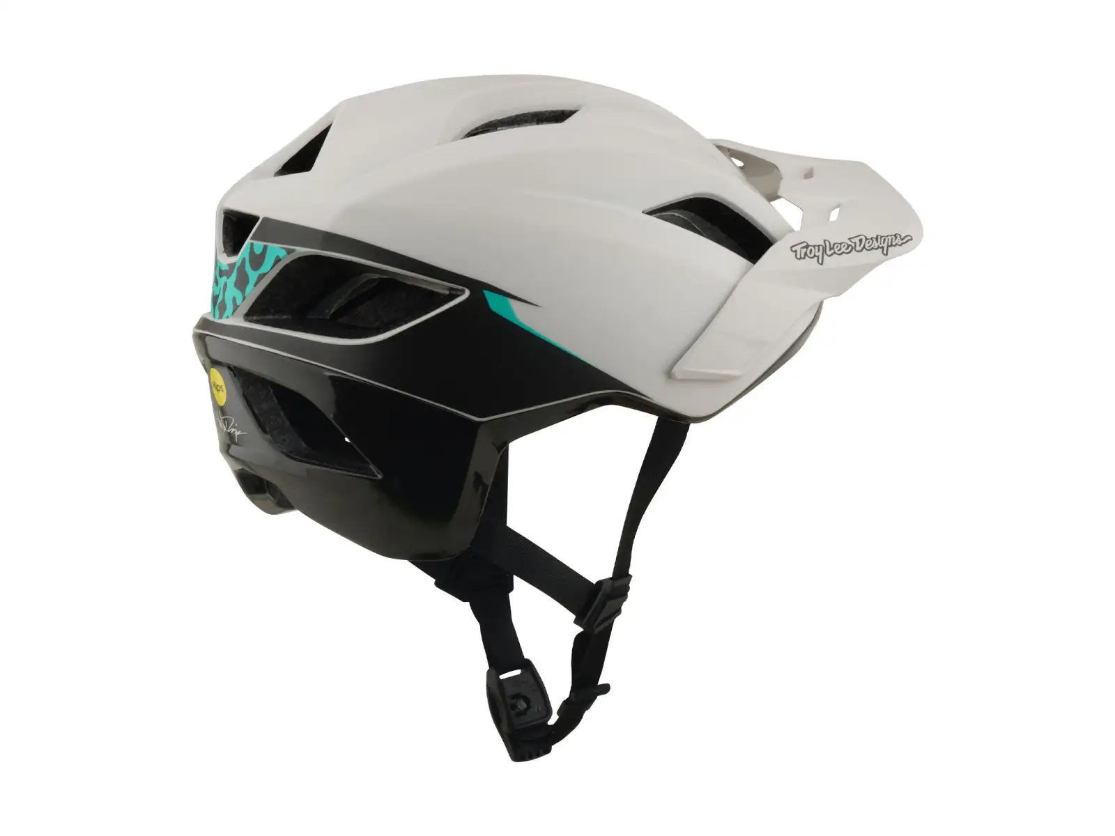 Troy Lee Designs Flowline SE MIPS prilba Stacks Pumice/Real Teal