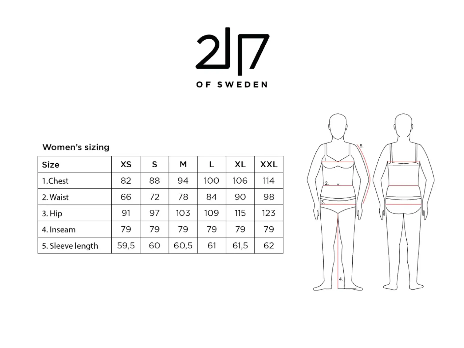 2117 of Sweden Kabo dámske lyžiarske nohavice Black