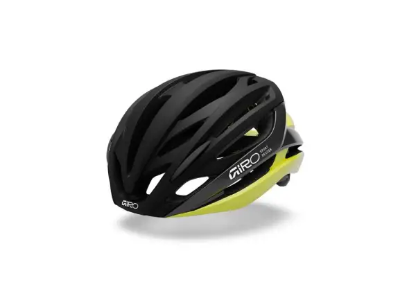 Giro Syntax MIPS cestná prilba Mat Black/Gloss Hi Viz Yellow