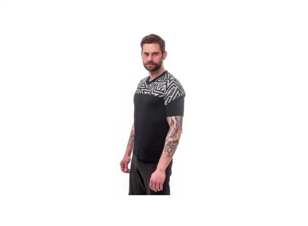 Sensor Helium pánsky dres krátky rukáv čierna/Stars