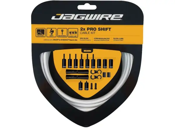 Jagwire PCK503 2x Pro Shift Kit biela