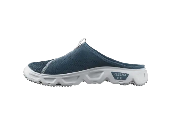 Salomon Reelax Slide 6.0 pánske šľapky Blue Ashes/White/Pearl blue