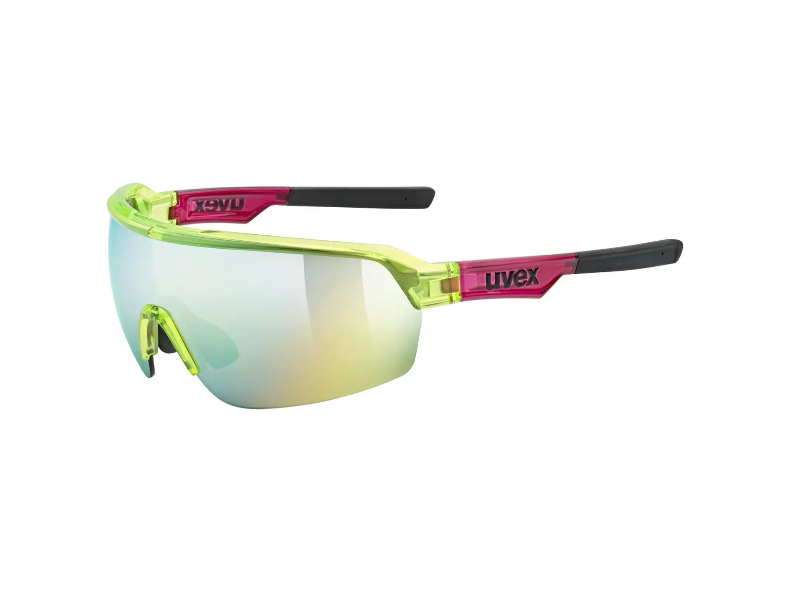 Uvex Sportstyle 227 okuliare Yellow/Red transparent