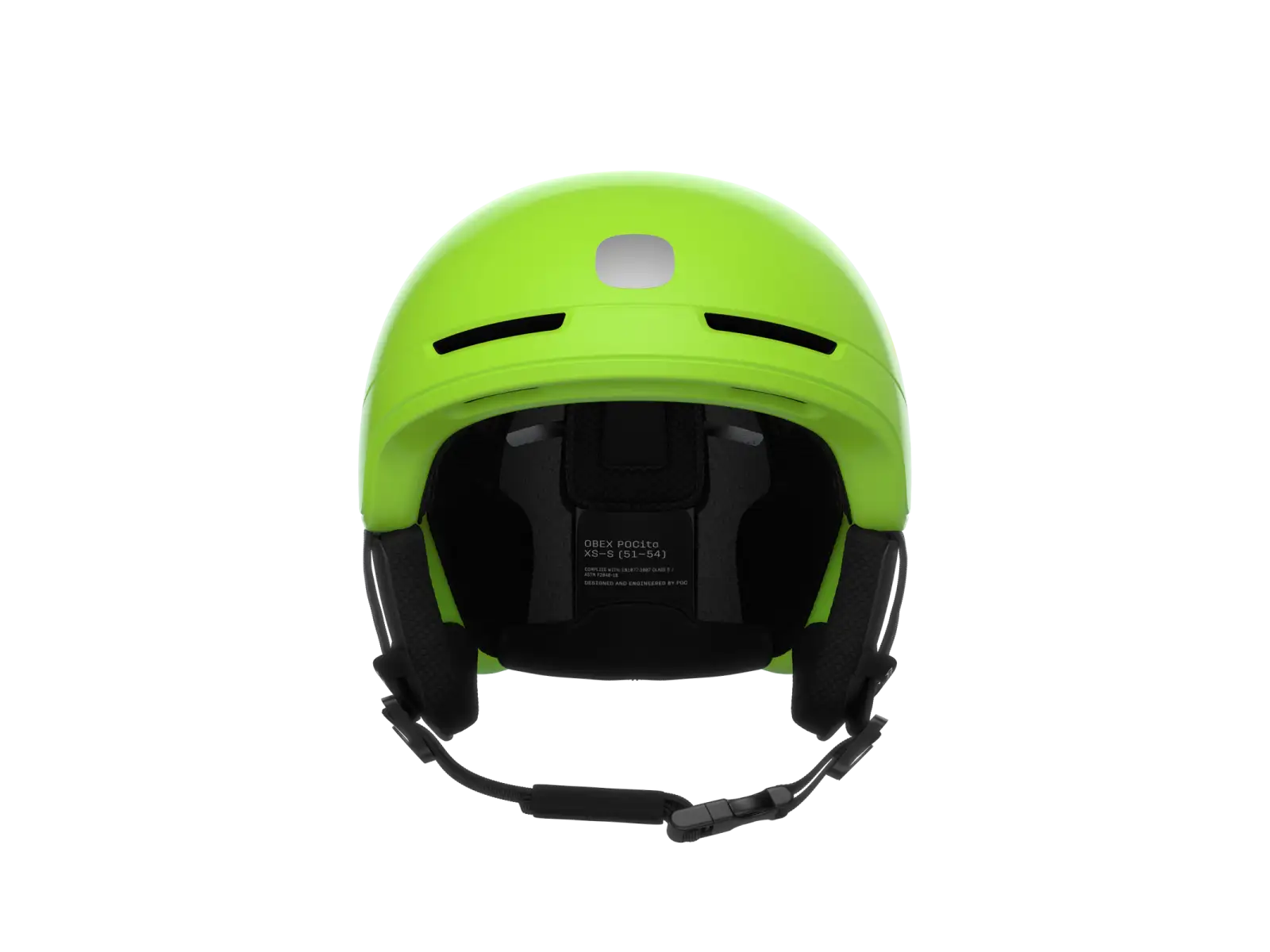 POC POCito Obex MIPS detská lyžiarska prilba Fluorescent Yellow/Green