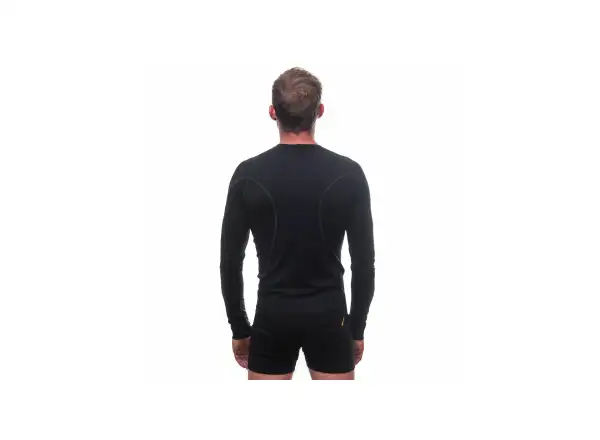 Sensor Merino Active pánske triko dlhý rukáv čierna