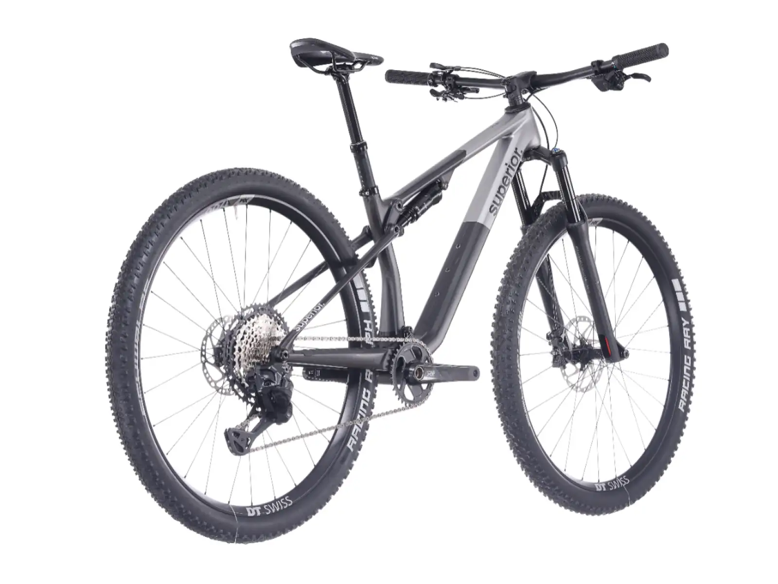 Superior XF 9.7 RC celoodpružený bicykel Matte Carbon/Smoke Chrome
