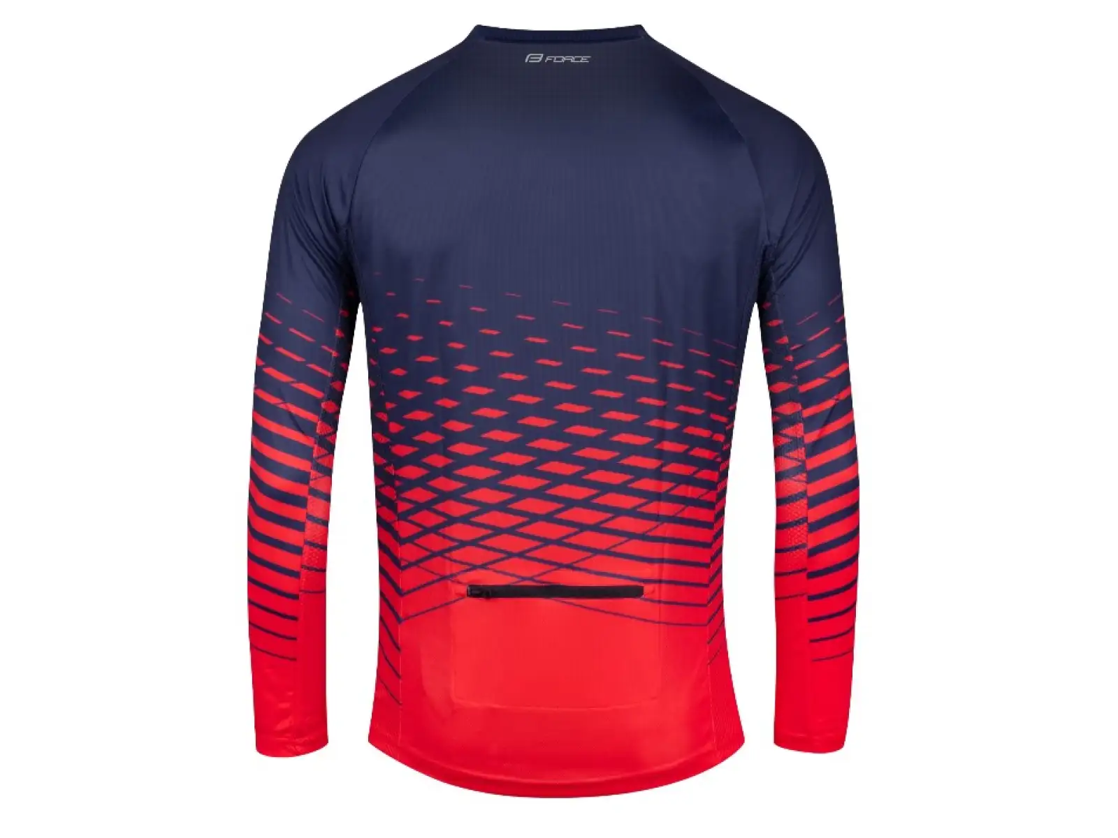 Force Angle MTB pánsky dres dlhý rukáv modrá/červená