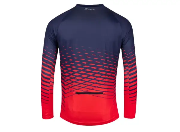 Force Angle MTB pánsky dres dlhý rukáv modrá/červená