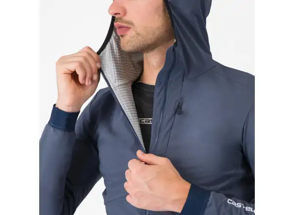 Castelli Fly Unltd Jacket pánska bunda Dark Steel Blue