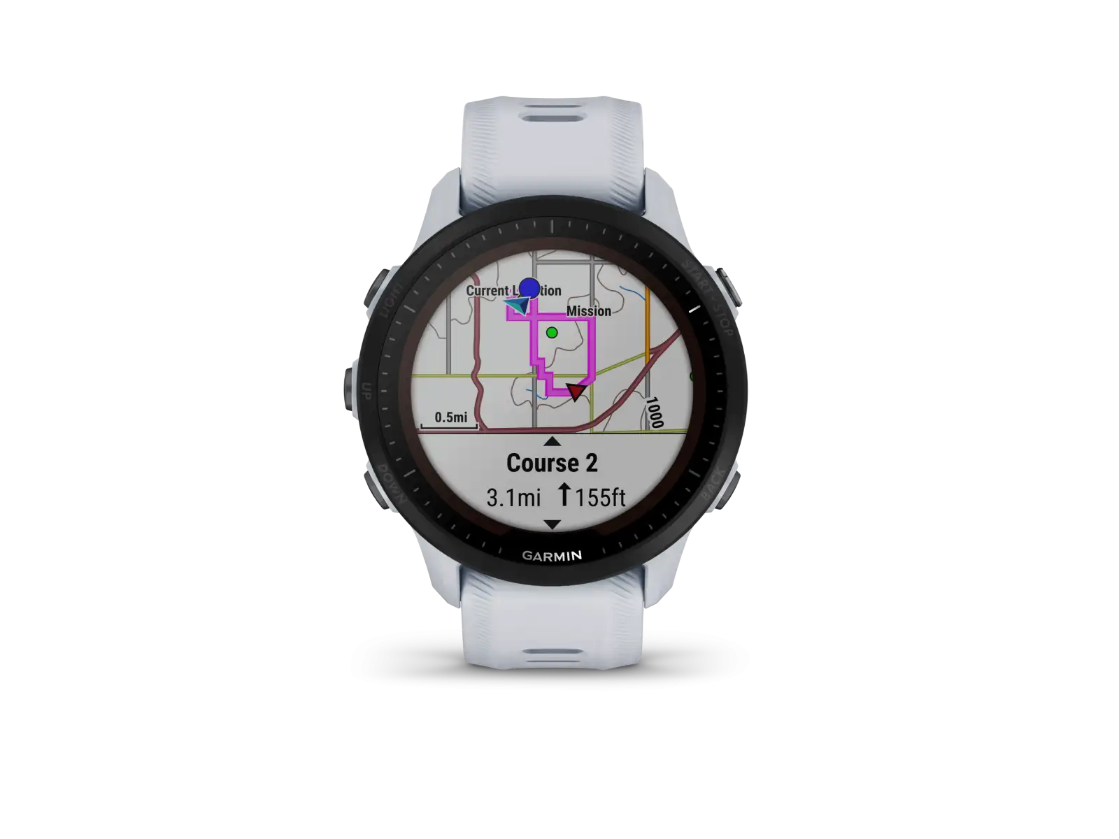 Inteligentné hodinky Garmin Forerunner 955 Solar Whitestone