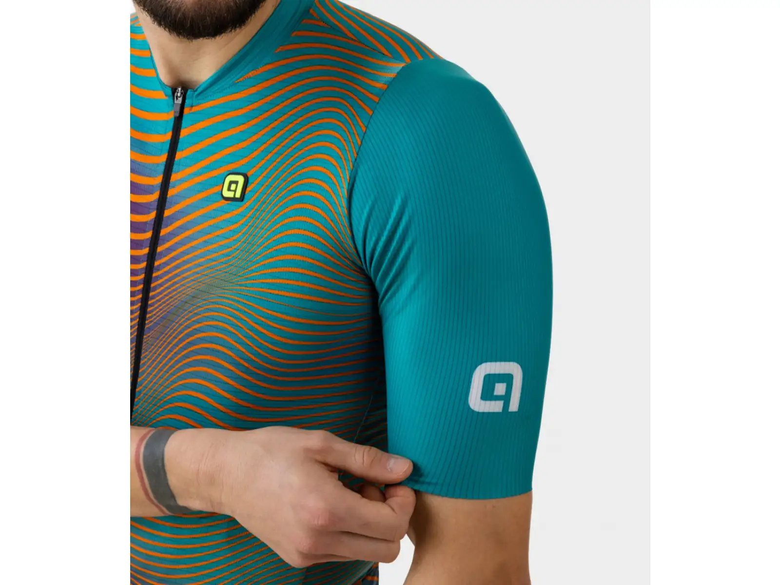Alé PR-E Onda pánsky dres krátky rukáv Emerald Green