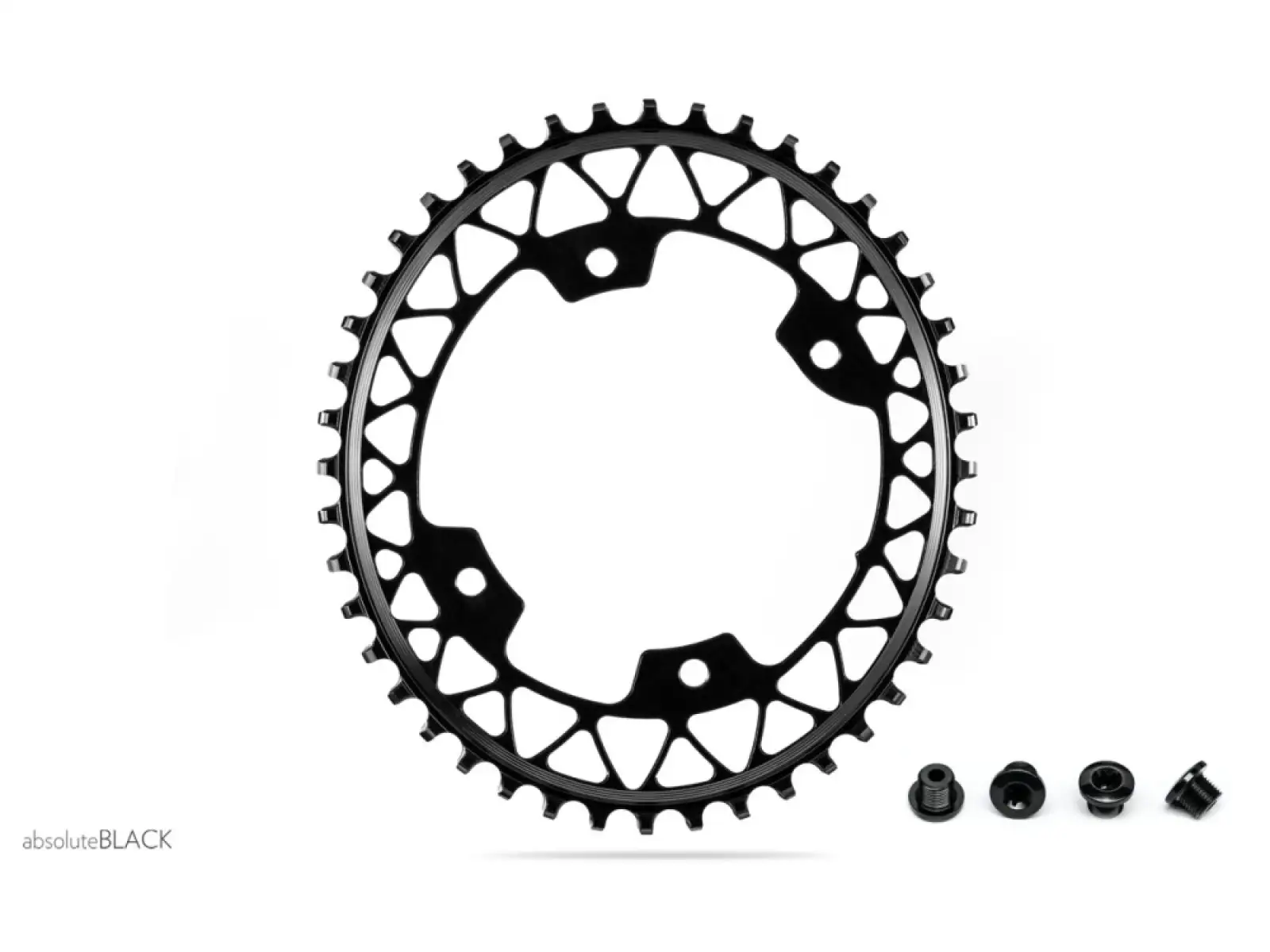 Absolute Black Oval 1X Gravel 110/4 44T black