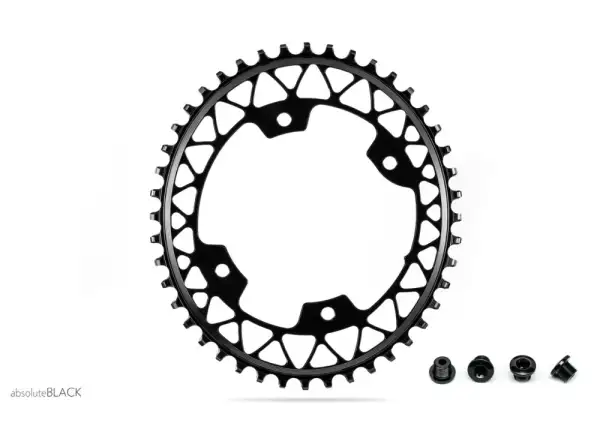 Absolute Black Oval 1X Gravel 110/4 44T black