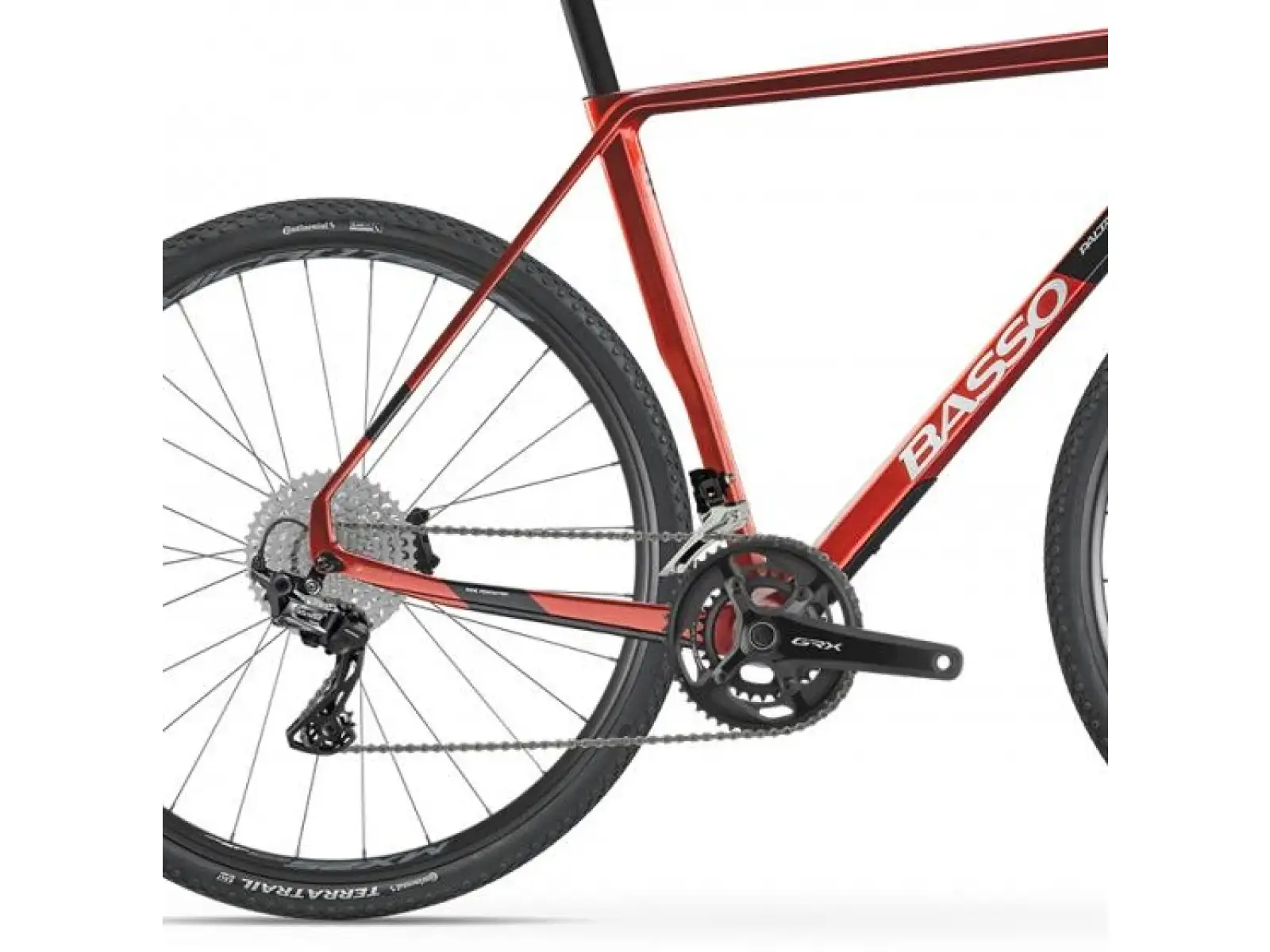BASSO Palta GRX 800 2x11, Microtech MX25 gravel bicykel Candy red