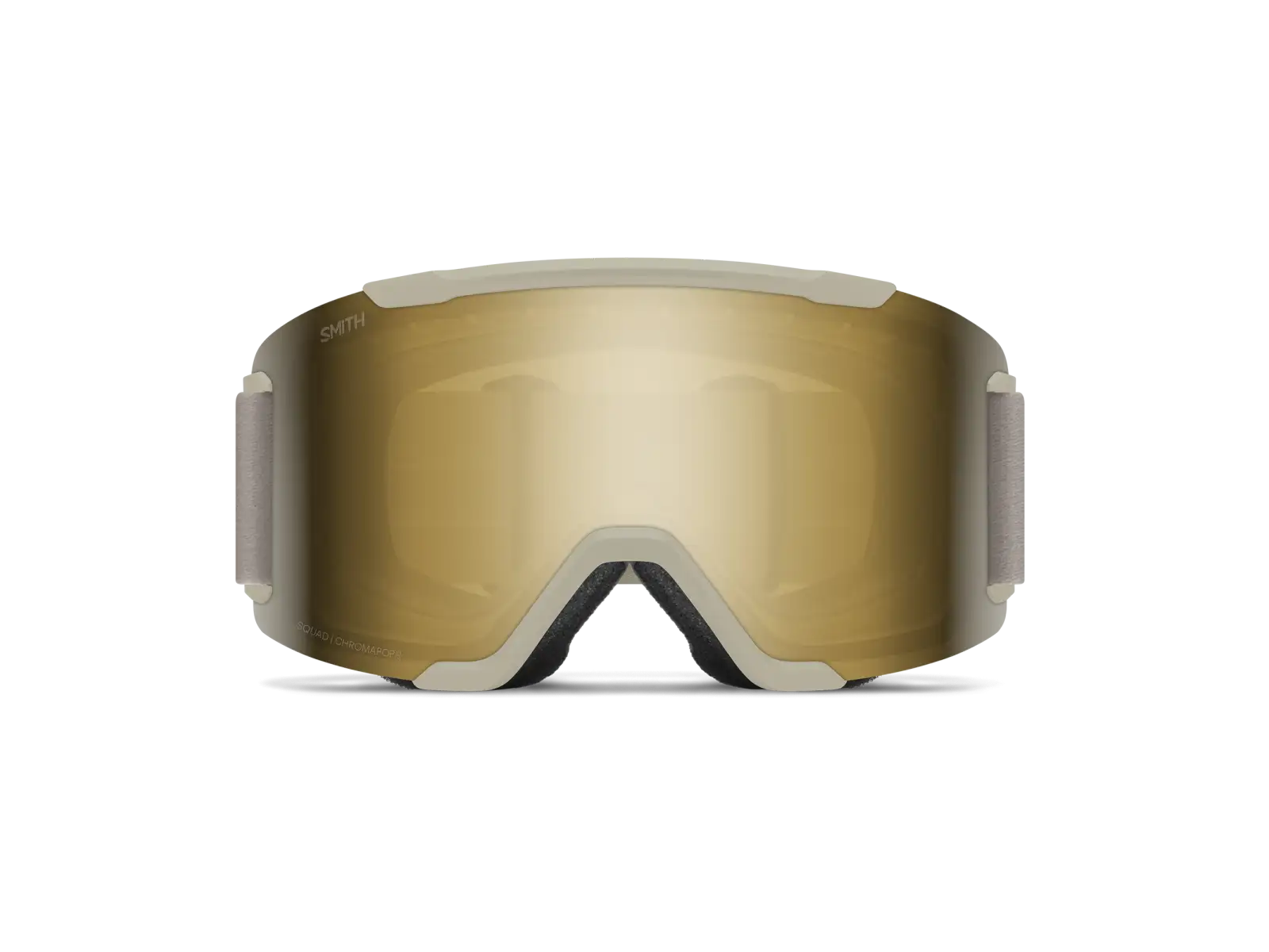 Smith Squad lyžiarske okuliare Chalk / ChromaPop Sun Black Gold Mirror (2 sklá)