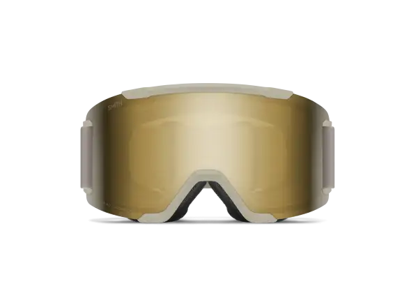 Smith Squad lyžiarske okuliare Chalk / ChromaPop Sun Black Gold Mirror (2 sklá)